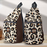 Monogram Leopard Animal Skin Pattern Sling Bag<br><div class="desc">The Monogram Leopard Animal Skin Pattern Sling Bag, designed by PixeliaDesigns, presents a chic blend of modern style and timeless appeal with its captivating leopard skin motif. Personalized to perfection, each bag features a custom monogram and name, making it a unique accessory for women who appreciate elegance with a personal...</div>