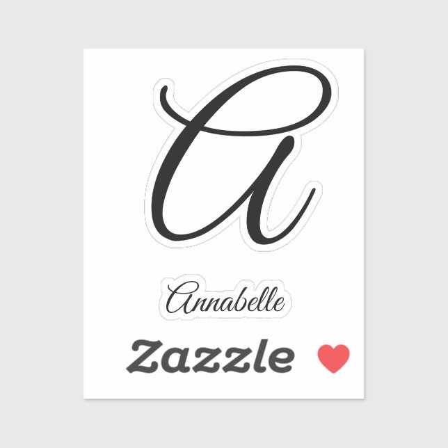 Monogram Letter and Name (Sheet)