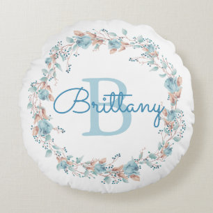 Monogram - letter B, custom Round Pillow