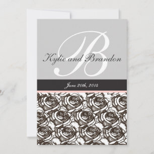 Monogram Letter B Invitation