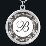 Monogram Letter B Pendant Necklace<br><div class="desc">Show your pride in your initials wearing a monogram letter pendant.The initial silver pendant also makes a memorable gift for any special occasion for the important people of your life.</div>
