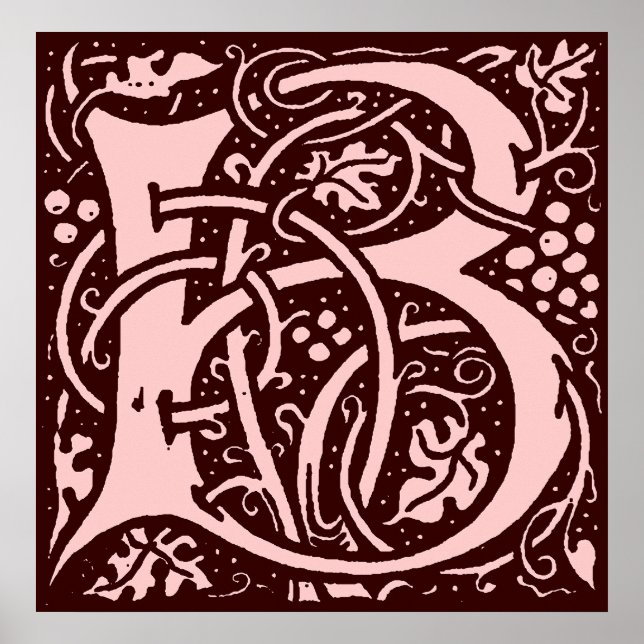 Monogram Letter B Poster (Front)