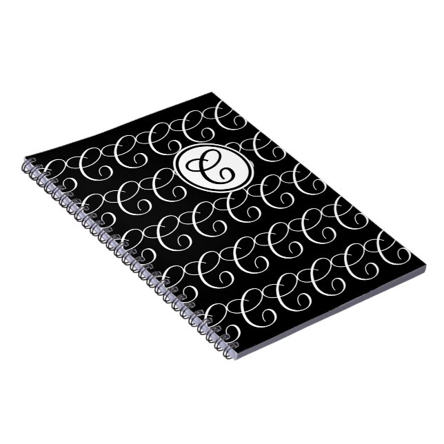 Monogram Letter C Notebook (Right Side)