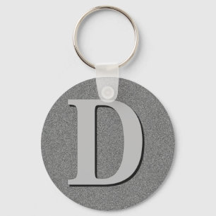 Monogram Letter D Keychain