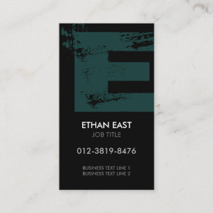 Monogram Letter E Business Card