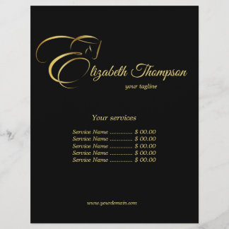 Monogram Letter E Horse in gold colour Flyer