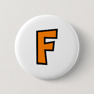 Monogram Letter F 2 Inch Round Button
