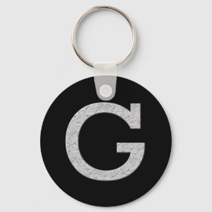 Monogram Letter G Keychain