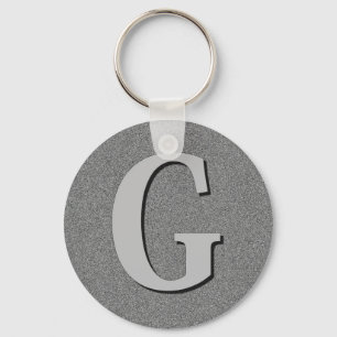 Monogram Letter G Keychain