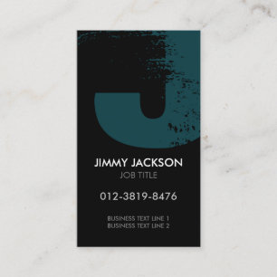 Monogram Letter J Business Card