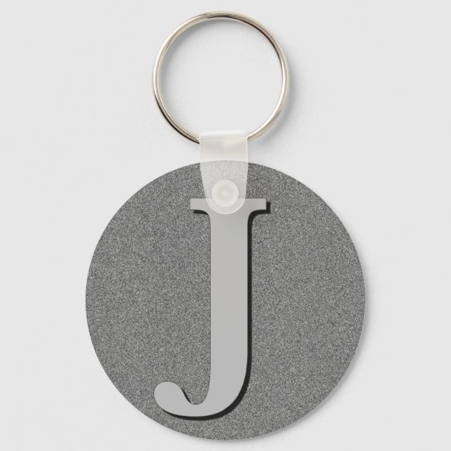 Monogram Letter J Keychain (Front)