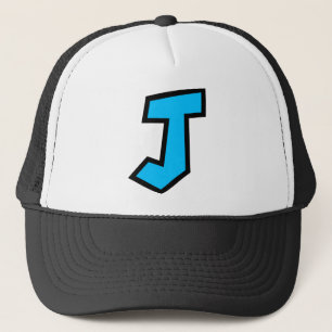 Monogram Letter J Trucker Hat