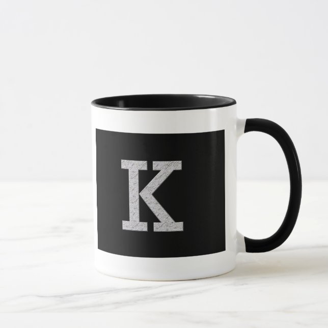Monogram Letter K Mug (Right)