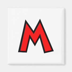 Monogram Letter M Magnet