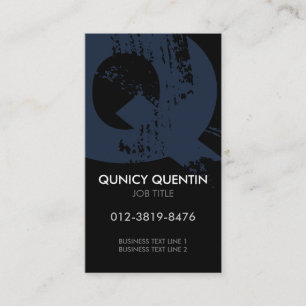 Monogram Letter Q Business Card