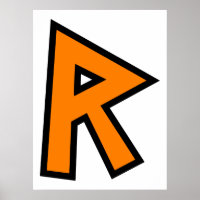 Monogram Letter R