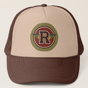 Monogram Letter "R" Trucker Hat