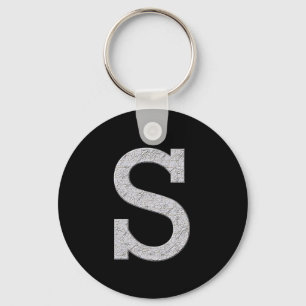 Monogram Letter S Keychain