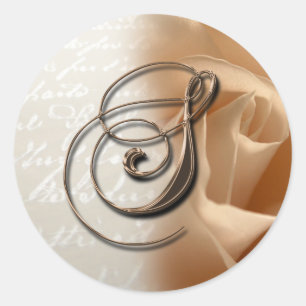 Monogram Letter S Wedding Envelope Seal