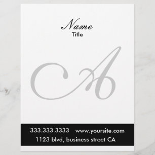 monogram letterheads letterhead