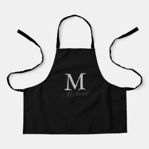 Monogram light fog apron