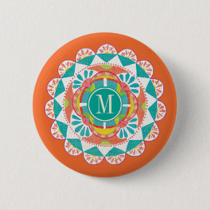 Monogram Like Frida IV 2 Inch Round Button