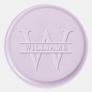 Monogram Liliac Wax Seal Sticker