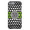 Monogram Lime & White Polka Dots Pattern