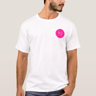 Monogram Logo Makeup Artist Business T-Shirt
