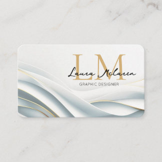 Monogram Logo Name Professional Branding Business Card