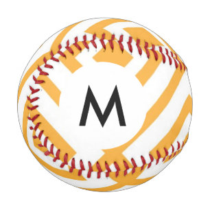 Monogram Lozenge shaped geometric pattern Baseball