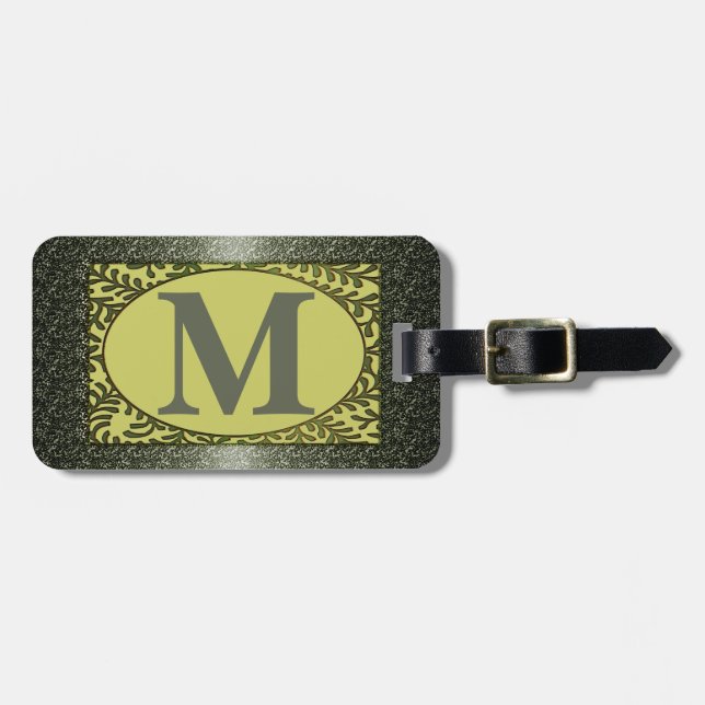 Monogram Luggage Tag (Front Horizontal)