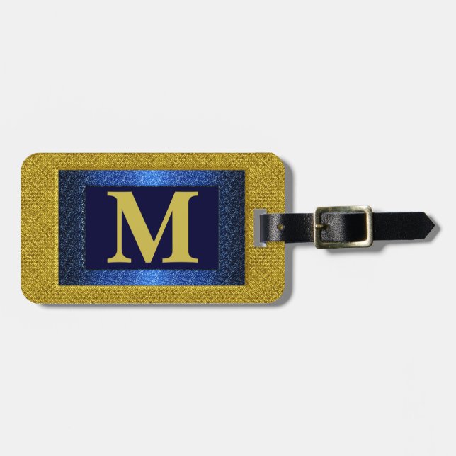 Monogram Luggage Tag (Front Horizontal)