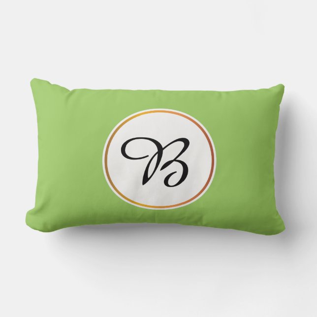 monogram lumbar pillow (Front)