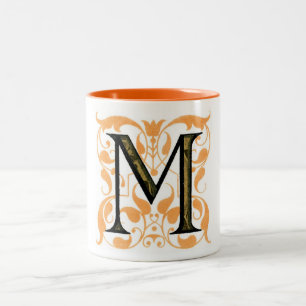 Monogram M Two-Tone Coffee Mug