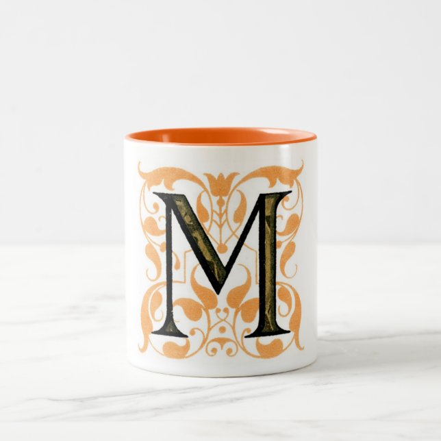 Monogram M Two-Tone Coffee Mug (Center)