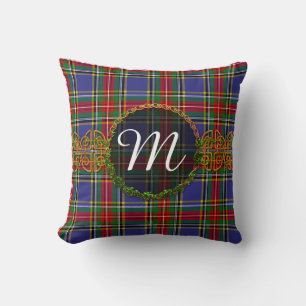 Monogram MacBeth Tartan Throw Pillow