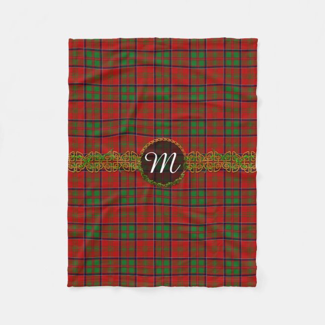 Monogram MacDonald Of Glencoe Tartan Fleece Blanket (Front)