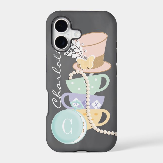 Monogram Mad Hatter Teacups and Hat (Back)