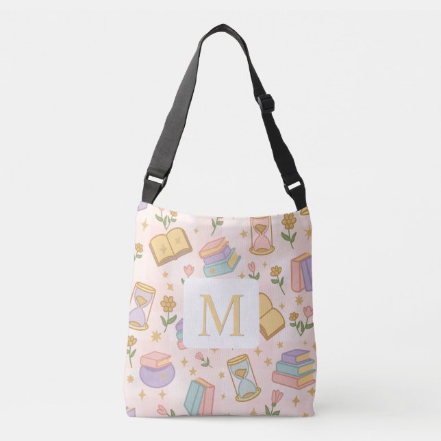 Monogram Magic Books Tote Bag Girly Pink (Devant)