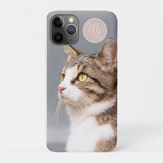 Monogram make your own cat photo  iPhone 11 pro case