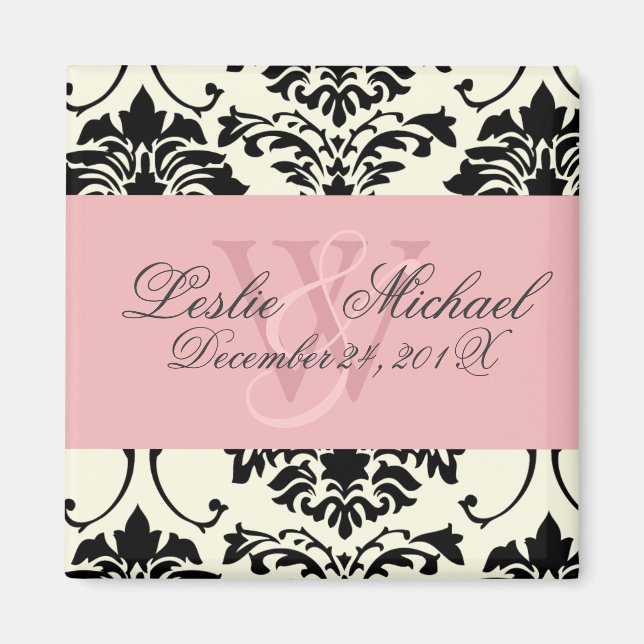 Monogram Mariage damassé, Magnet (Devant)