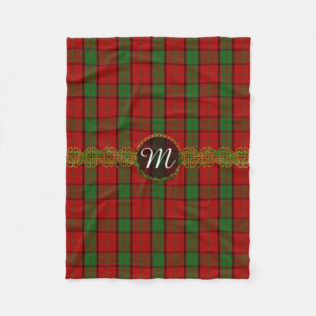 Monogram Maxwell Tartan Fleece Blanket (Front)