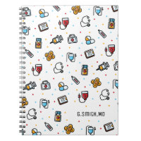 Monogram. Medical Pattern. For Doctors and Nurses