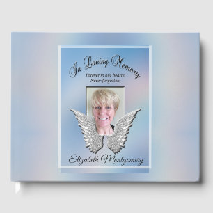 Monogram Memorial Guest Book