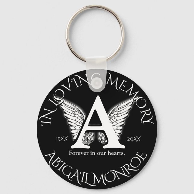 Monogram | Memorial Keychain (Front)