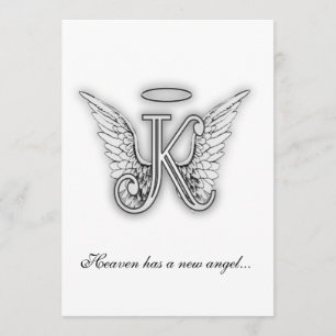 Monogram Memorial Tribute Letter K Program