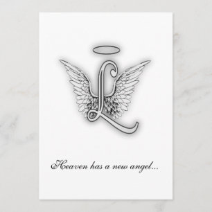 Monogram Memorial Tribute Letter L Program