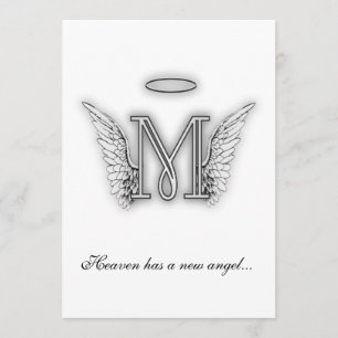 Monogram Memorial Tribute Letter M Program