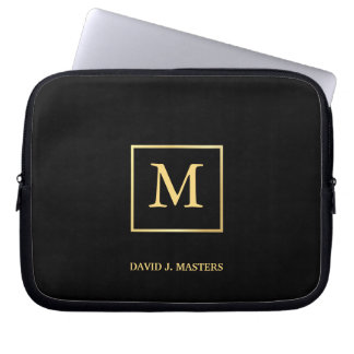 Monogram - Men's Executive Corporate Laptop Skin Laptop Sleeve